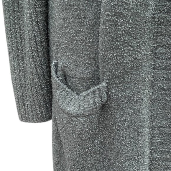 Barefoot Dreams CozyChic Lite Hooded Cardigan Sage Duster Cozy Coastal Lounge-M - Picture 5 of 16
